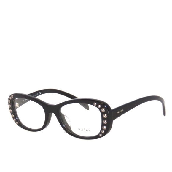 Prada 21RF 21R 21 1AB-1O1 53 Black Eyeglasses - Picture 1 of 6